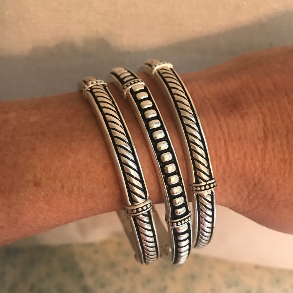 Premier Silver Stretch Bracelet Set